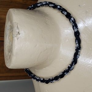 Sports Baseball Titanium Braided 18" Necklace